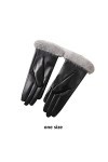 YIAAN Épaissir Gants Gants en Cuir Ecran Tactile for Femmes Hiver Plus Velvet Gants Chauds for Les Gants De Conduite Déquita