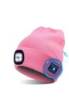 TAGVO LED Bluetooth 5.0 Bonnet Chapeau, Haut-Parleur Stéréo Intégré et Micro, Hiver Chaud Tricoté Eclairage sans Fil Bluetoot