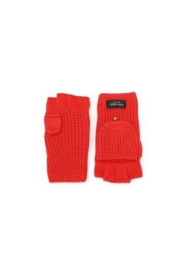 Kate Spade New York Sam Label Pop Top Moufles Moteur Rouge Taille unique, Moteur rouge., Taille unique