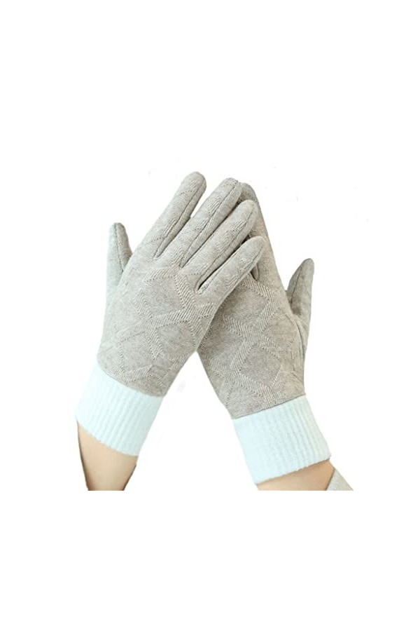 Gants Femmes élégantes hiver imiter cachemire garder au chaud plus velours épaissir écran tactile cyclisme entraînement trico