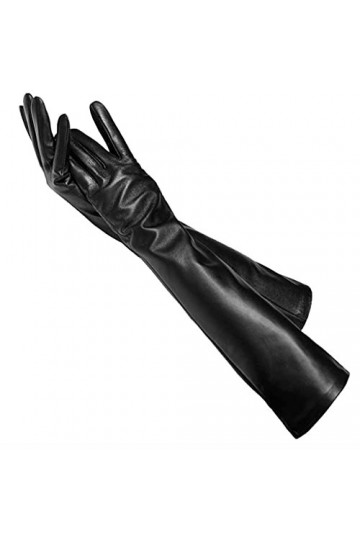 LSDJGDDE Gants dhiver en cuir pour femme - 50 cm - Protection contre le froid - Couleur : Style 1 - Taille : 6,5