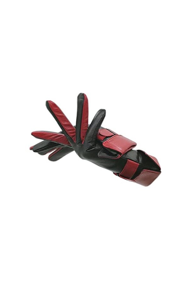 TWDYC Gants dhiver en Cuir Mi-Longs De Peau De Mouton Color : Black, Size : 9 