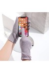 Gants Femmes automne hiver mince polaire chaud écran tactile élégant haute élasticité coupe-vent cyclisme conduite mitaines g