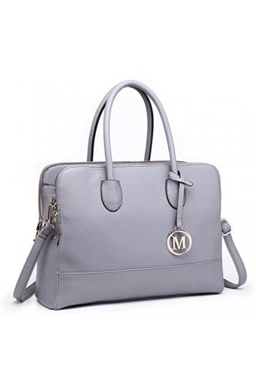 Miss Lulu LT1726 GY, Sac à Main Femme, Gris, A4