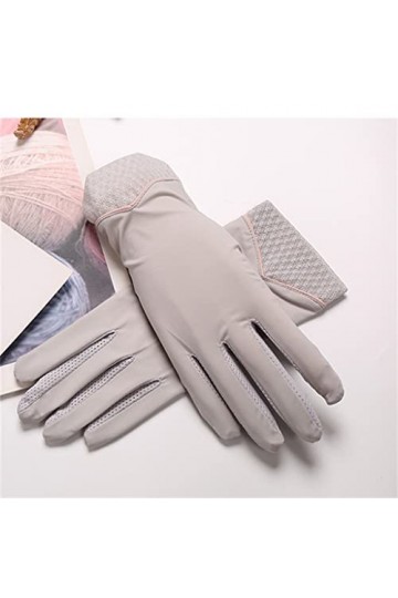 Gants de cyclisme courts dété pour femme en soie glacée écran tactile printemps et automne couleur : B, taille : 22 x 8 cm 