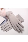 Gants de cyclisme courts dété pour femme en soie glacée écran tactile printemps et automne couleur : B, taille : 22 x 8 cm 