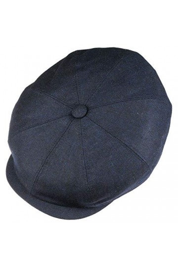 STETSON Casquette Hatteras Design Homme - Made in Germany Bonnet en Soie Cachemire Laine Vierge avec visière, Doublure, Doubl