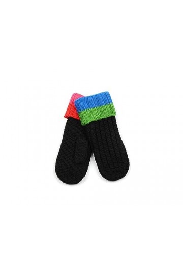 Kate Spade New York Moufle de câble en marbre noir taille unique, noir, Taille unique