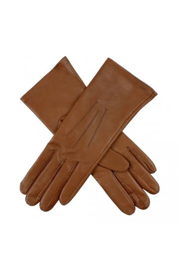 Dents Longleat Gants en cuir doublé de soie pour femme - - X-Large