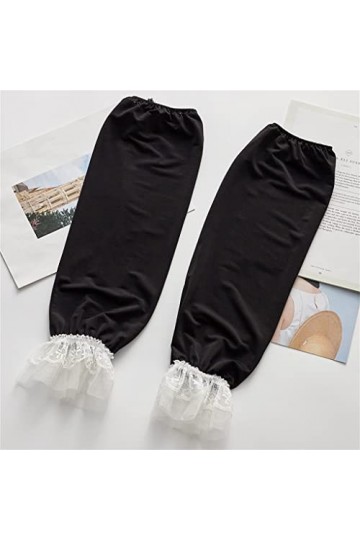 YANYUESHOP Lace Driver Sleeve Arm Guard Gants Sleeve Ice Silk Womens Summer Thin Loose Color : C, Size : 48 * 30cm 