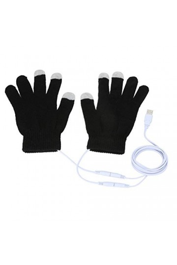 wrtgerht Femmes Gants USB Chaud Main Gants Chauffants température constante Portable Doux Printemps Hiver extérieur Confortab