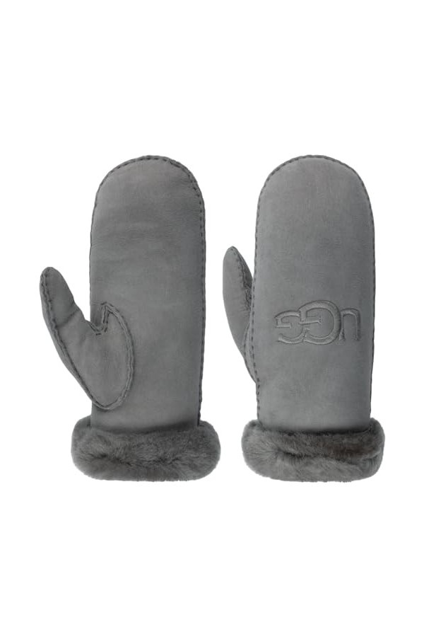 UGG Moufles Shearling Femme - avec doublure automne-hiver - S/M anthracite