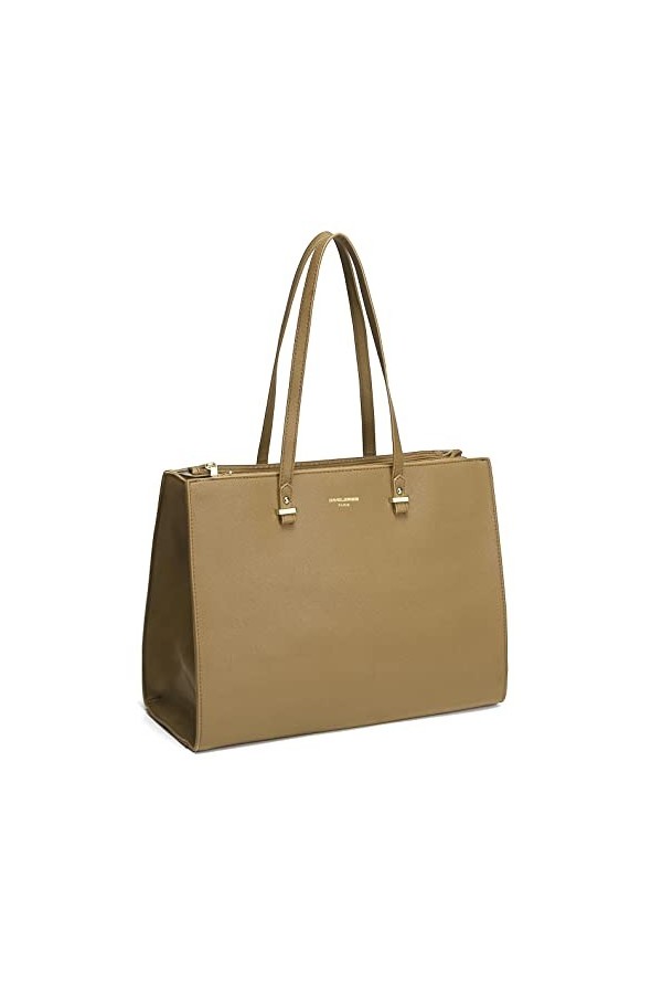 David Jones - Sac à Main Cabas Fourre-Tout Femme Grande Taille XL - Sac Porté Epaule Cours Lycée Travail Business Format A4 -