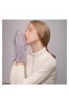 GUFYRH Gants for Femmes Hiver écran Tactile Plus Velours Chaud Mitaines en Cuir suédé vélo Conduite épaississement Color : 