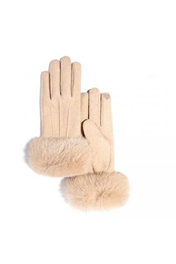 GLUXIT Gants dhiver for Femmes Plus Velours épaissir Gants tactiles Chauds Poignet Coupe-Vent Cyclisme Conduite Mitaines C