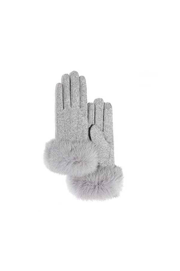 GLUXIT Gants dhiver for Femmes Plus Velours épaissir Gants tactiles Chauds Poignet Coupe-Vent Cyclisme Conduite Mitaines C