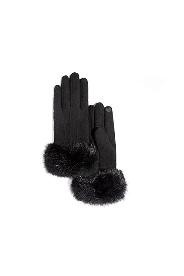 GLUXIT Gants dhiver for Femmes Plus Velours épaissir Gants tactiles Chauds Poignet Coupe-Vent Cyclisme Conduite Mitaines C