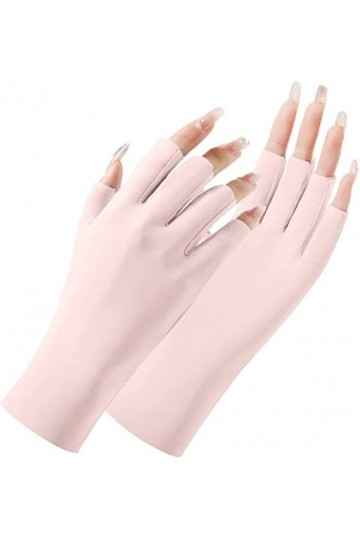 WAAZI Gants dextérieur Respirants dété for Femmes Gants sans Doigts Crème Solaire Gants dextérieur Unisexes dété