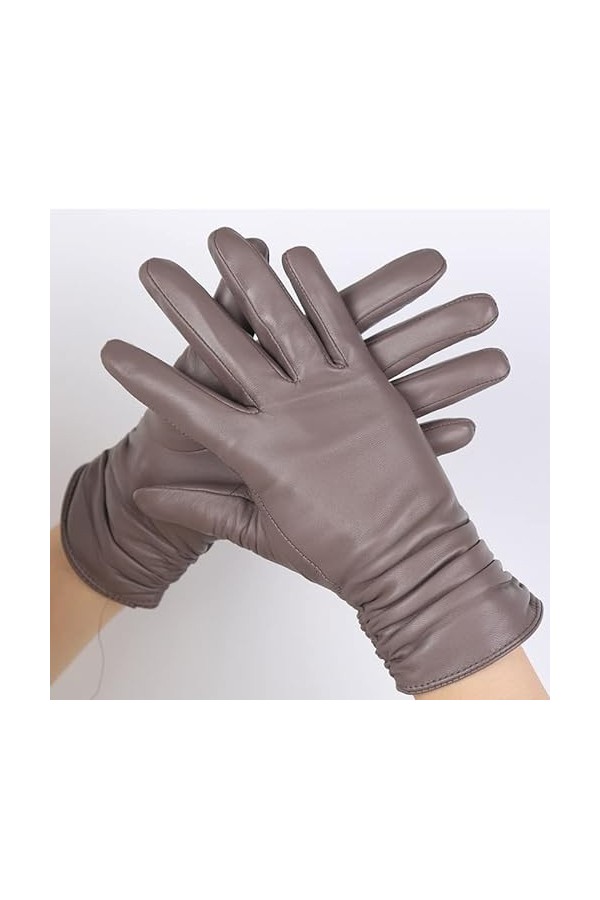 GLUXIT Gants en Cuir for Femme adaptés aux Meubles Gants dhiver Femme