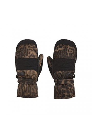 Volcom Peep Gore-Tex Mitt Gants pour Femme, Leopard Multicolore , L