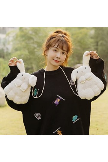 Automne et hiver pour femmes mignon vélo avec hiver peluche épaisse gants chauds B, taille unique 