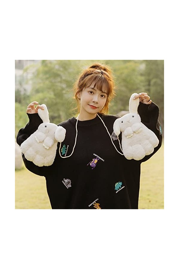 Automne et hiver pour femmes mignon vélo avec hiver peluche épaisse gants chauds B, taille unique 