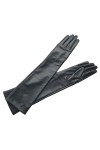 Moufles en cuir pour femme - Doublure thermique en velours - Coudière - Gants utilitaires non compatibles avec écran tactile 