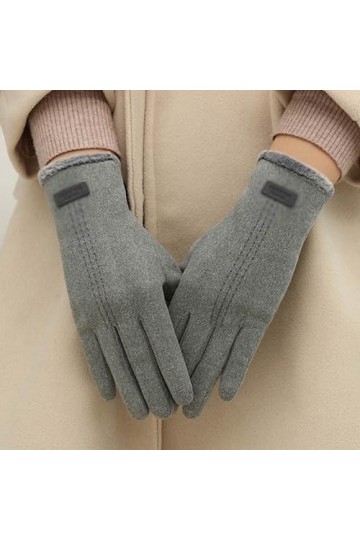 Femmes Hiver élégant Vintage écran Tactile Conduite Garder au Chaud Gants Coupe-Vent Confortable et léger Color : B, Size : 