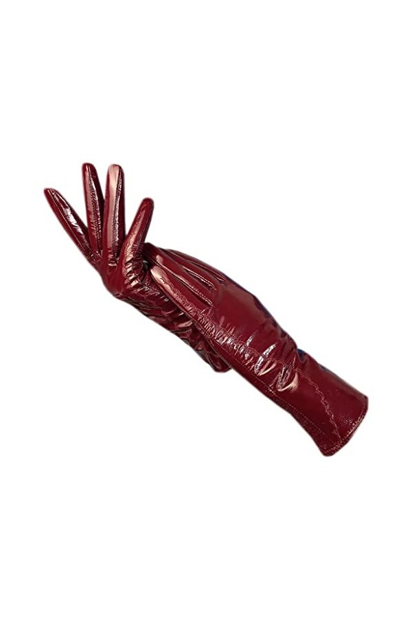 n/a Gants Gants en Cuir de Bracelet for Femmes Hiver Color : A, Size : 8.5 