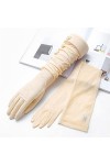 YANYUESHOP Gants de Conduite Femme Été Mince Longue Dentelle Glace Manches en Soie Écran Tactile Doigt Complet Couleur : D, 