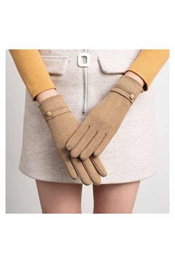 ZHUHW Gants Chauds dhiver imperméables Anti-dérapants Thermiques Cyclisme écran Tactile Doigt Complet vélo Course à Pied Ski