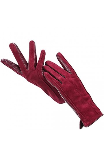 wrtgerht Gants Gants tactiles for téléphone Portable Gants en Cuir for Femmes dhiver Gants for Femmes en Daim Gants Color :