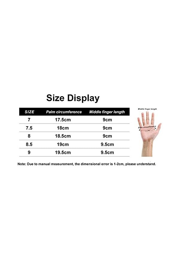 wrtgerht Gants Femme Gants Cuir Véritable Hiver Automne Dames Peau Chaud 6 Boucle Gants Femme Gants Color : Rot, Size : 9 