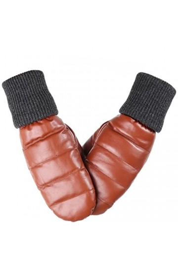 GLUXIT Mitaines en Cuir for Femmes Keep Warm Mittens Gants en Cuir for Femmes dhiver for Femmes Color : D, Size : 8 