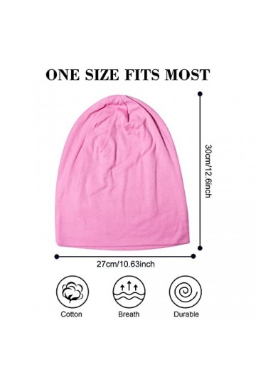 Lot de 2 Bonnets Souples en Coton, Casquettes Chimio pour Femmes et Hommes