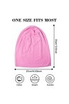Lot de 2 Bonnets Souples en Coton, Casquettes Chimio pour Femmes et Hommes