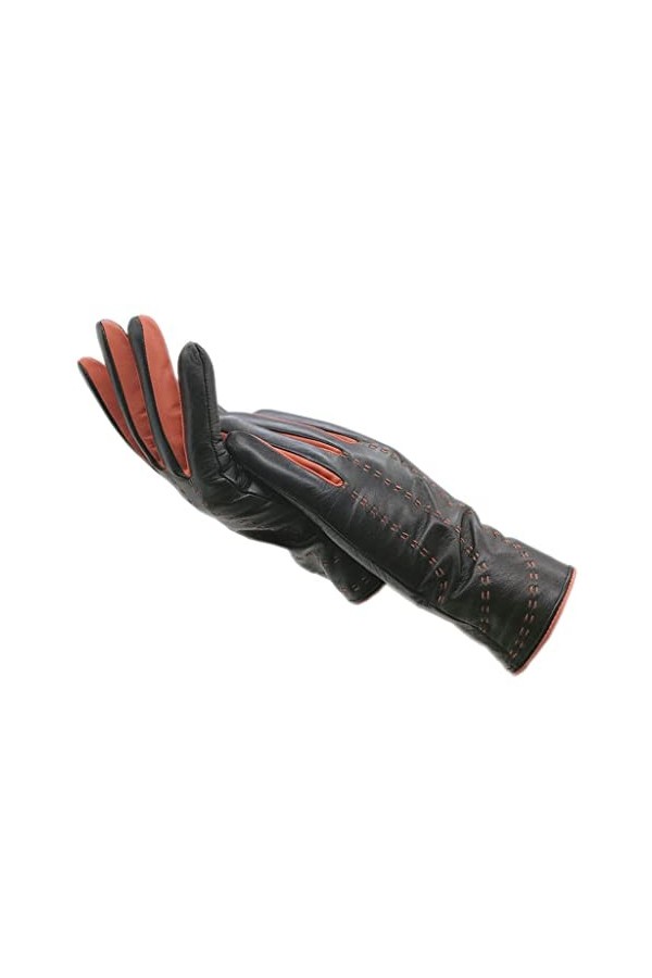 n/a Gants de Poignet dhiver for Dames Gants de Doigt en Cuir Chaud Conduite Robe de Banquet Mitaines Froides Color : A, Siz