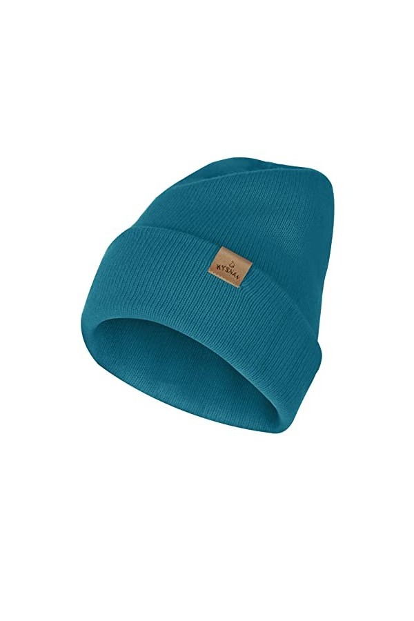 Hysnan Bonnet chaud en laine mérinos pour homme et femme - Double couche - Chaud - Revers tête de mort - Ski et patinage, Ros
