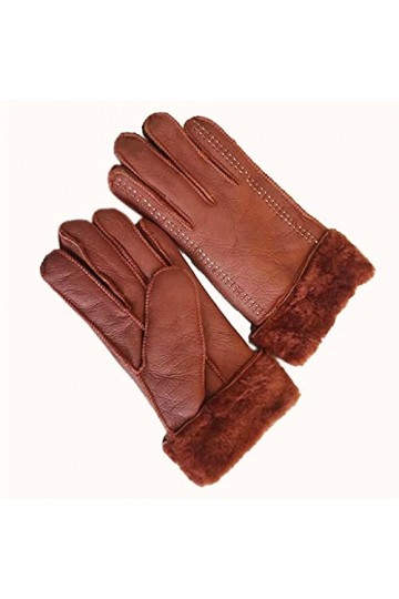 Gants dhiver Super Chauds for Femmes Gants de Cuir de Cyclisme en Plein air Dames Mitaines Doigts complets Confortable et lé