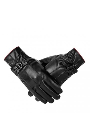 GLUXIT Gants for Femmes écran Tactile épaissir Mitaines de Velours Gants dhiver for Femmes Mode