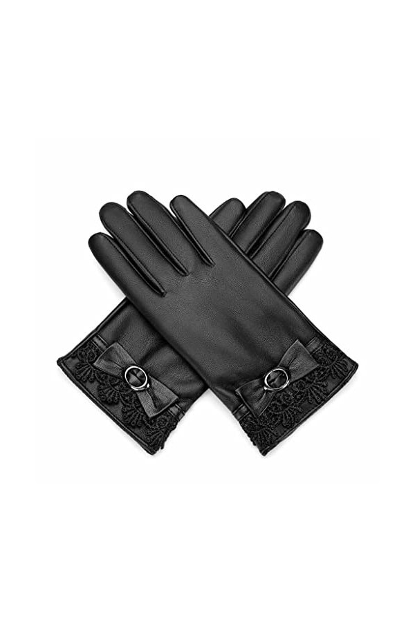 GLUXIT Femmes Hiver Gants Chauds écran Tactile Hiver imperméable Coupe-Vent épaissir Conduite Gants de Cyclisme pour Femmes 