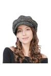 Comhats Bonnet chaud pour femme - En laine - Avec visière, 67145_noir, Taille M