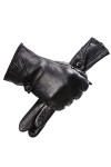 WAAZI Gants dhiver for Femmes en Plein air, Gants en Cuir Noir, Gants Doux et Confortables for Femmes Color : A , Size : 7