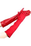 wrtgerht Gants for Femmes Couleur Peau de Mouton, Gants en Cuir for Femmes, Garder au Chaud Les Longs Gants dhiver for Femme