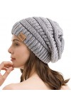 REDESS Bonnet Souple pour Hommes et Femmes Bonnet en Tricot torsadé Doux et épais pour lhiver