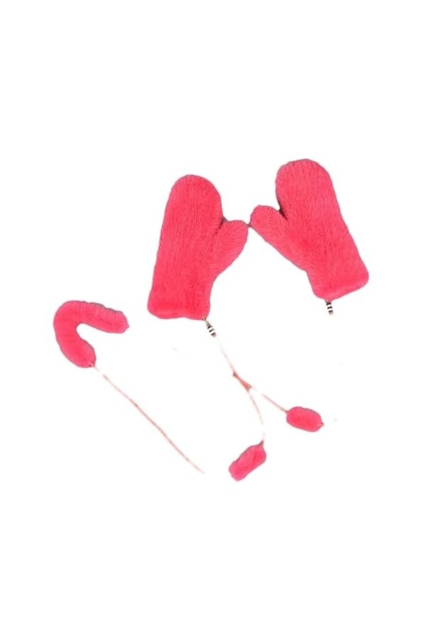 Hgvcfcv Mitaines dhiver en fourrure pour femme - Gants tricotés épais et chauds, C, taille unique