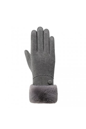 GLUXIT Hiver Femmes Garder Au Chaud Écran Tactile Plus Velours À Lintérieur Gants Femme Épaissir Mode Poignet en Peluche Élé