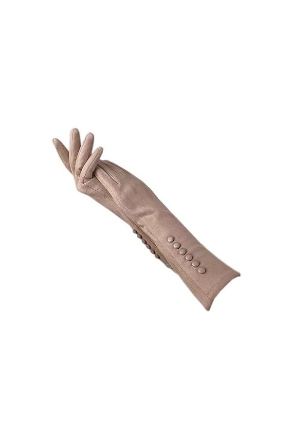 wrtgerht Gants dhiver Gants for Femmes Longueur 35CM Gants de Bras Épaississement de lécran Tactile Gants