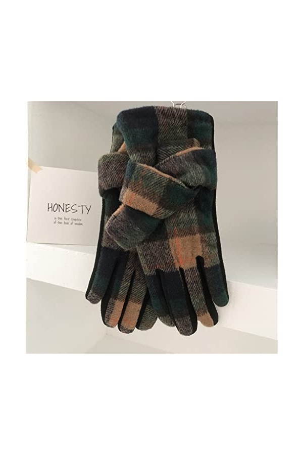 wrtgerht Gants for Femmes Conduite et Cyclisme en Automne et en Hiver for Rester au Chaud, tempérament rétro All-Match Gants 