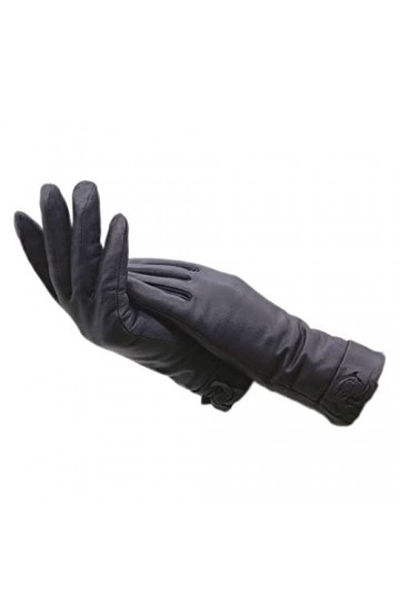 wrtgerht Gants en Cuir de Poignet for Dames dhiver Gants Color : A, Size : 7 